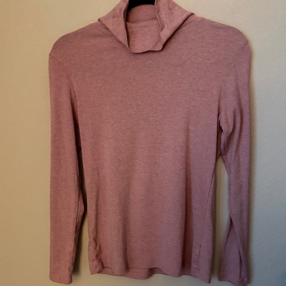 Dip Pink Long Sleeve Turtleneck Top